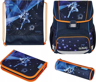 Súprava školskej tašky Herlitz Loop Plus Galaxy Game